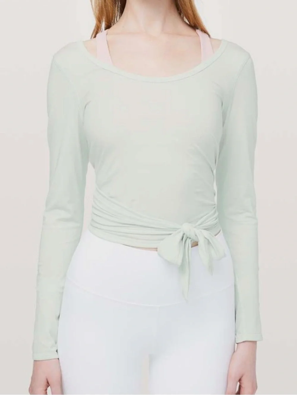 Lululemon NWT It’s A Tie Long Sleeve Top in Ocean Mist Size 6